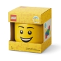 LEGO Opbergbox Hoofd L Happy Boy LEGO Opbergbox Hoofd L Happy Boy